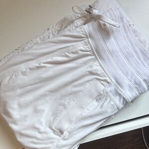 White Lulu Jogger Pants
